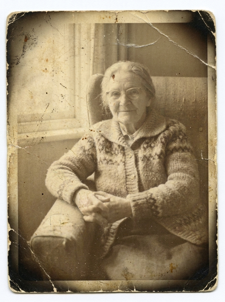 Grandma restored and smiling