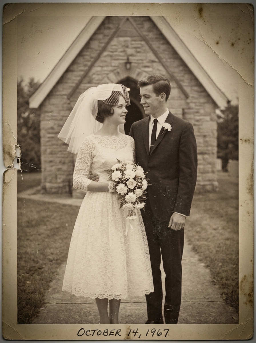 Wedding day restored